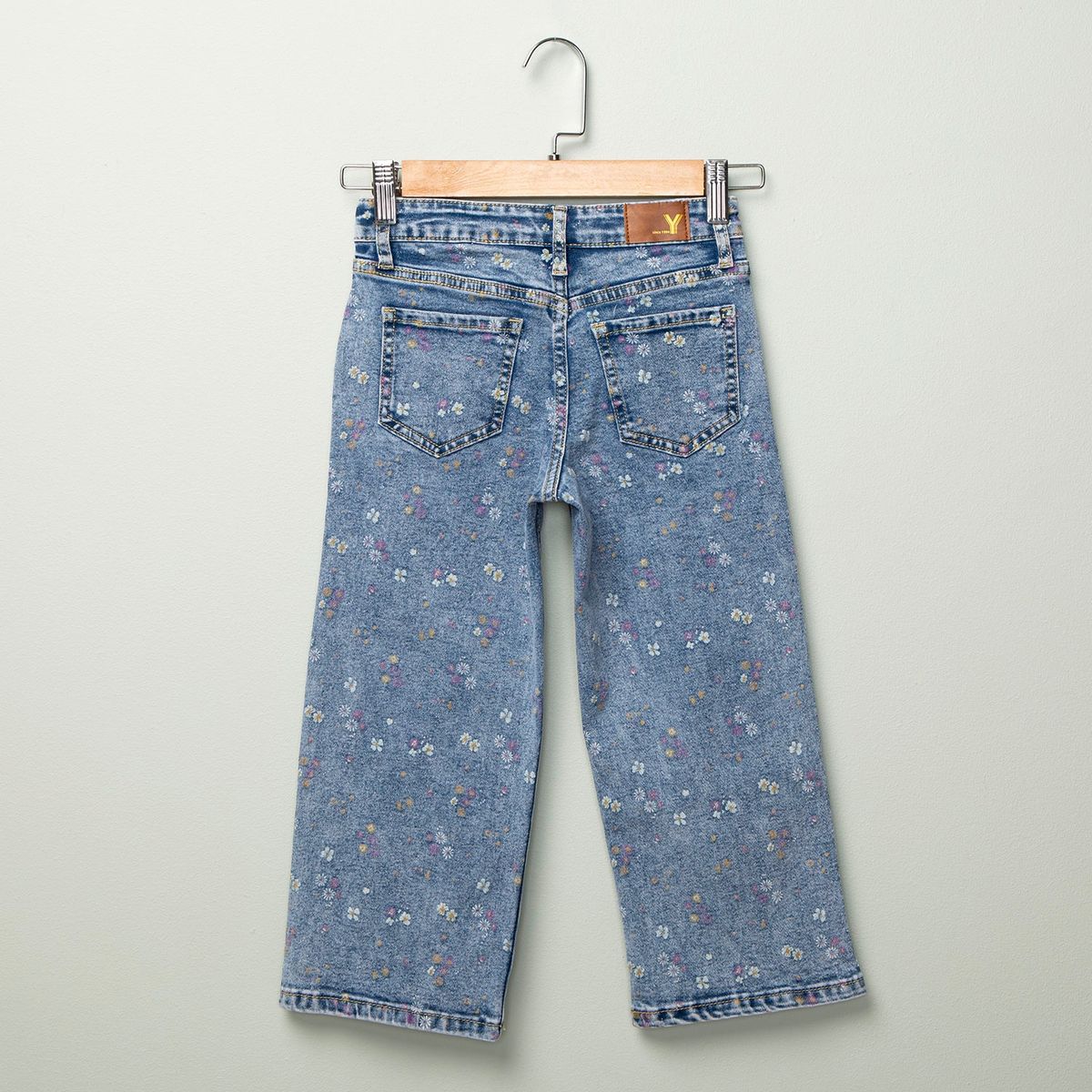 YAMP - Yamp Jeans Denim Niña Paperbag Con Cinturón