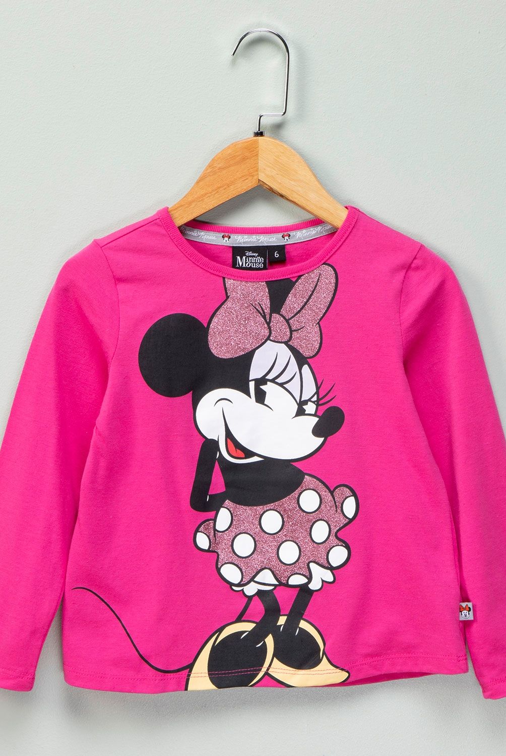 MINNIE - Polera Niña Manga Larga Algodón Minnie