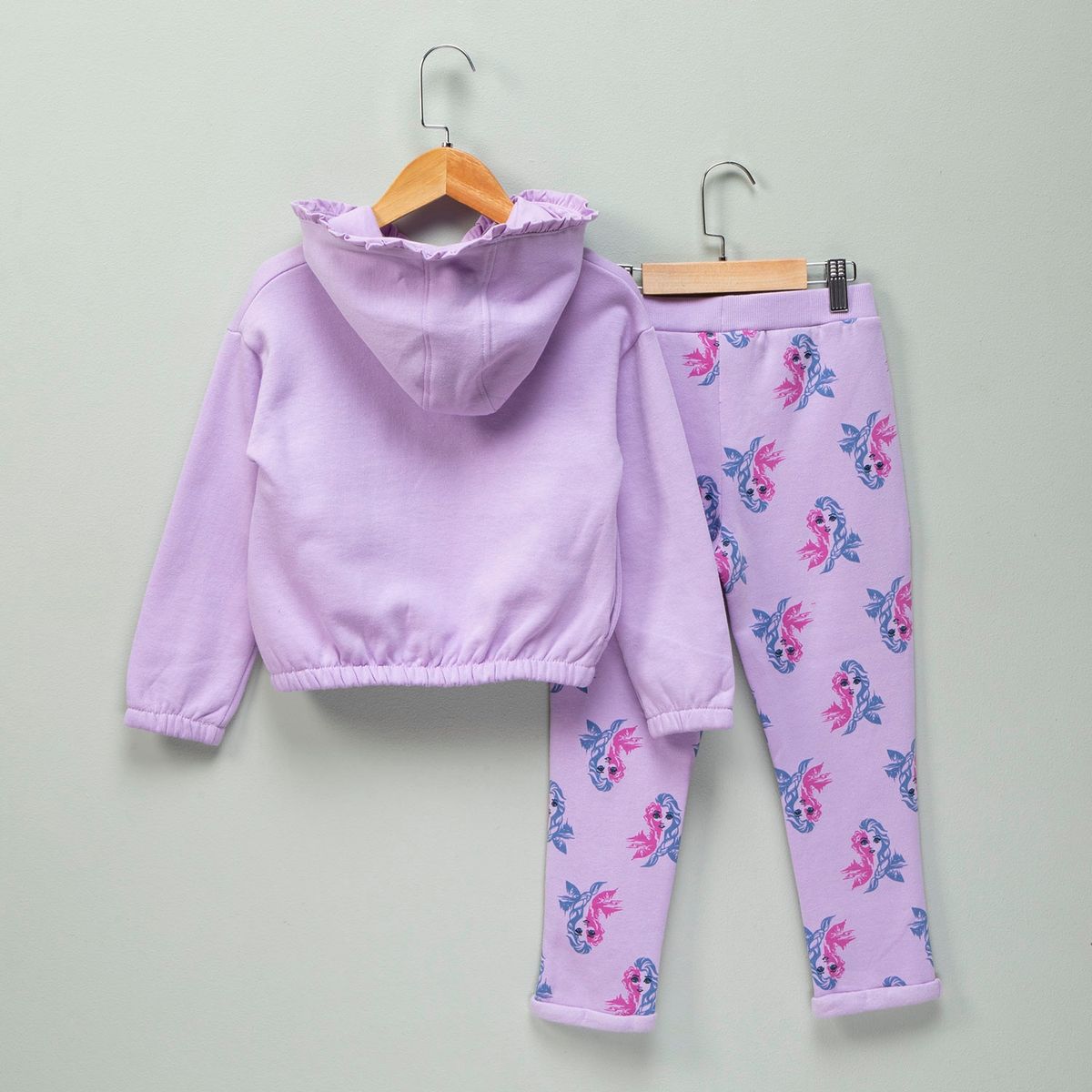 FROZEN - Conjunto Poleron + Buzo Niña 2 Piezas Algodón Frozen