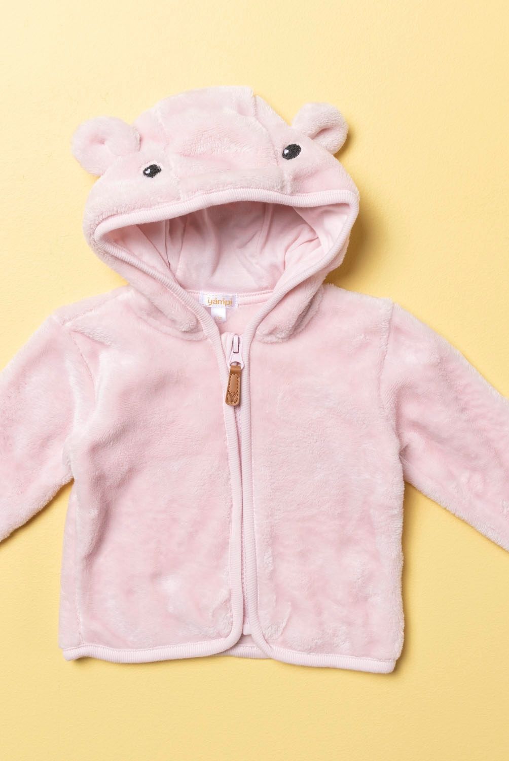 YAMP - Conjunto Polerón, Pantalón Y Body Bebé Niña 3 Piezas Con Capucha Polar Yamp