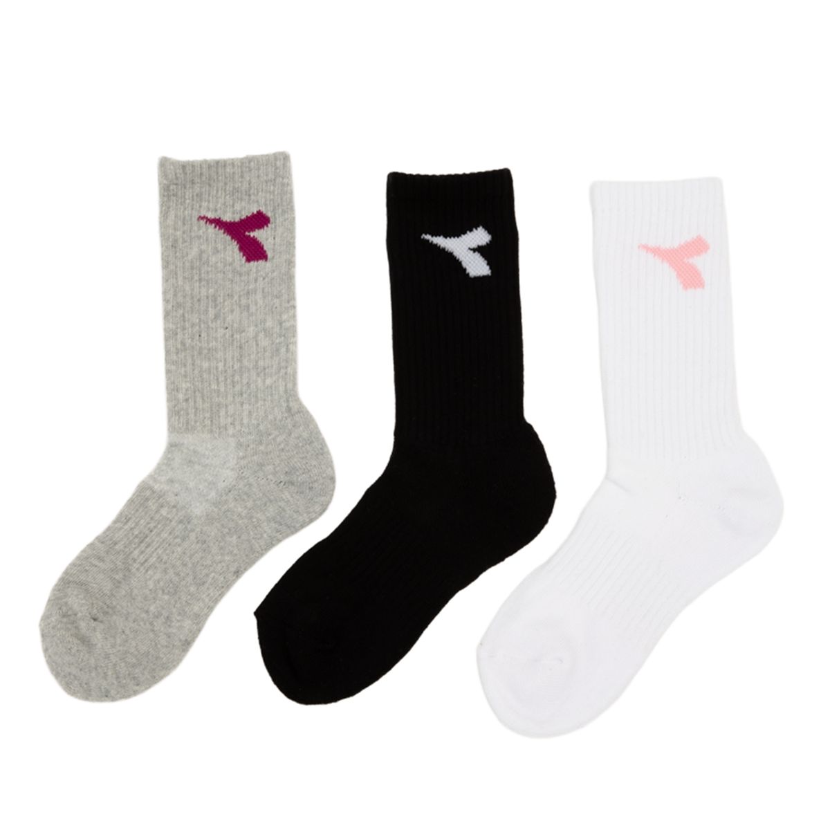 DIADORA - Calcetines De Fútbol Niña Pack De 3 Algodón Diadora