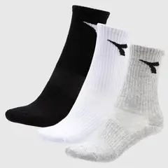 DIADORA - Calcetines de Fútbol Niño Pack de 3 Algodón