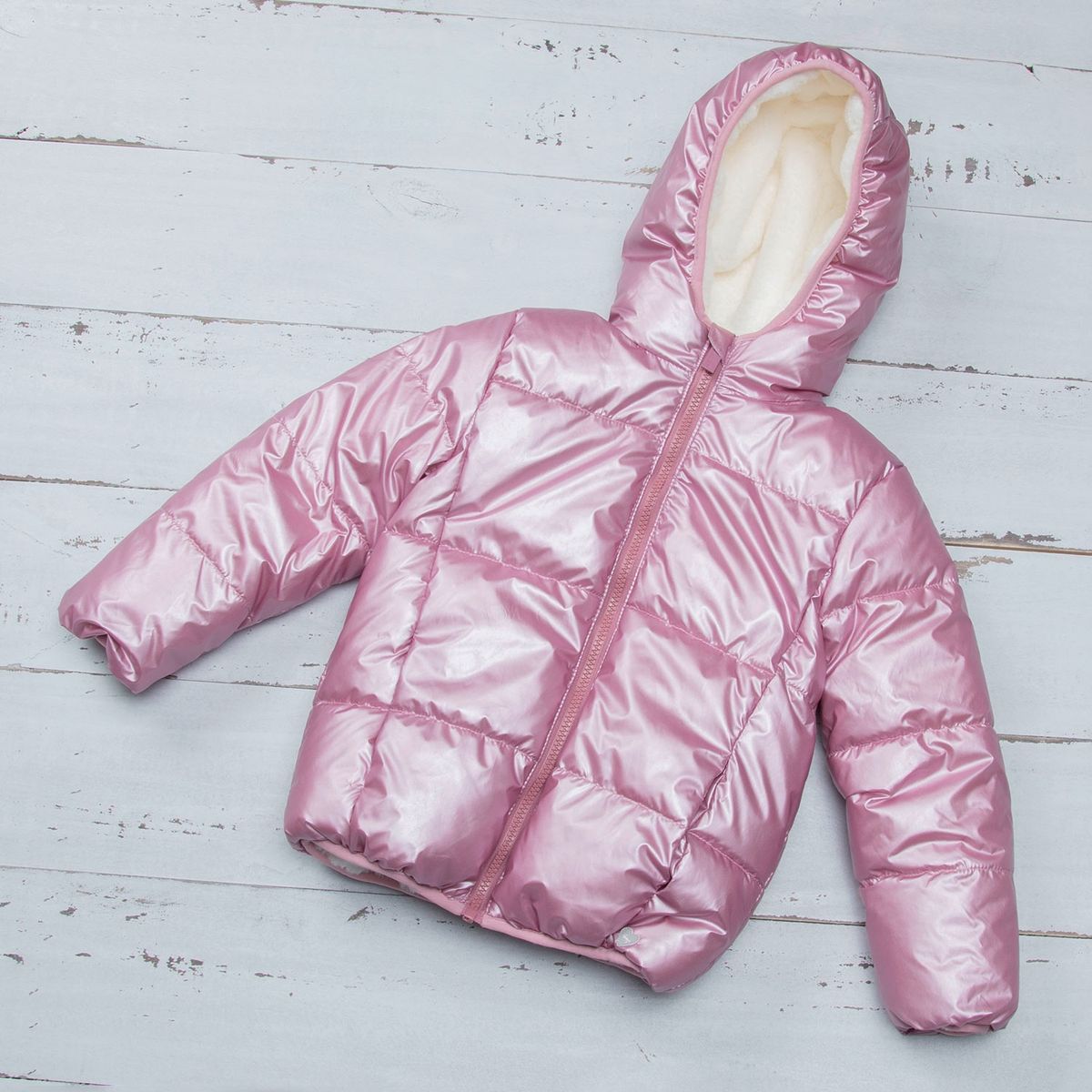 YAMP - Parka Metalizada Niña Con Capucha Yamp