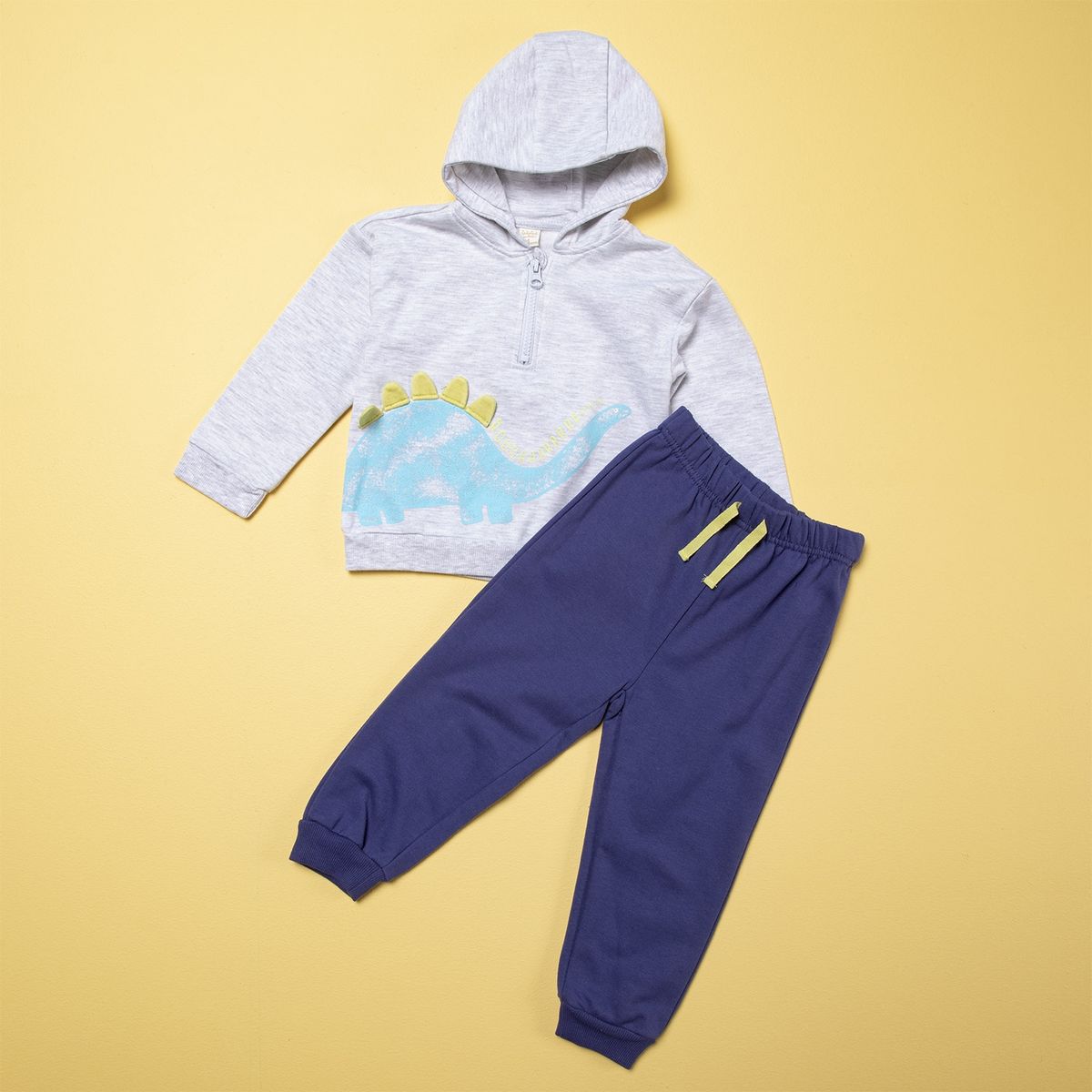 YAMP - Conjunto Poleron Más Pantalón Bebé Niño 2 Piezas Algodón Afranelado Yamp