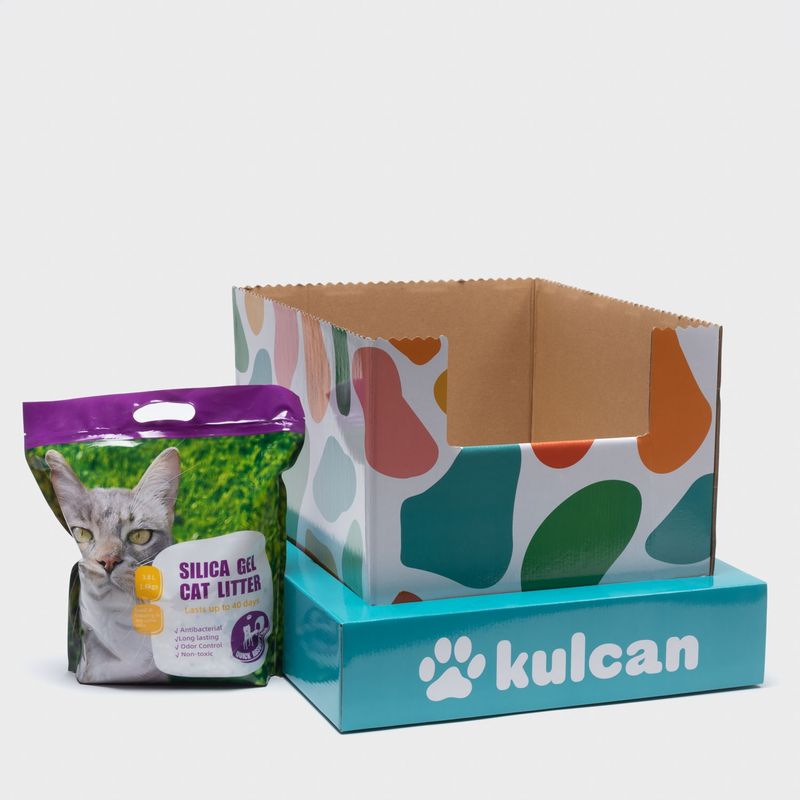 KULCAN - Caja De Arena Para Gatos 42X51X36 Kulcan
