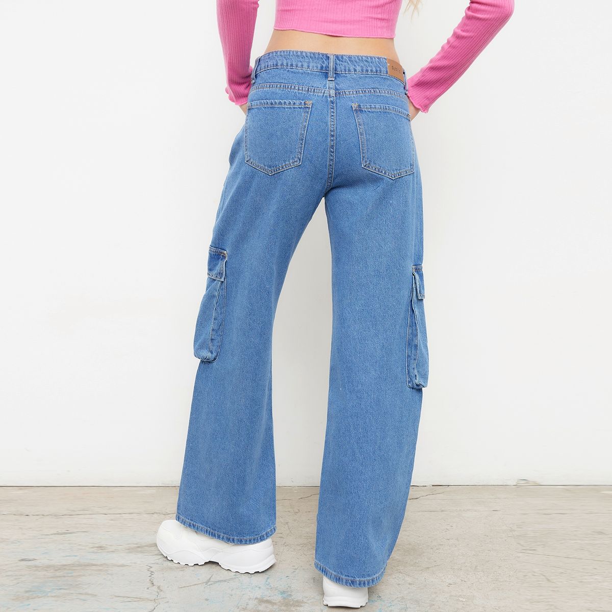 SYBILLA - Sybilla Jeans Cargo Tiro Alto Mujer