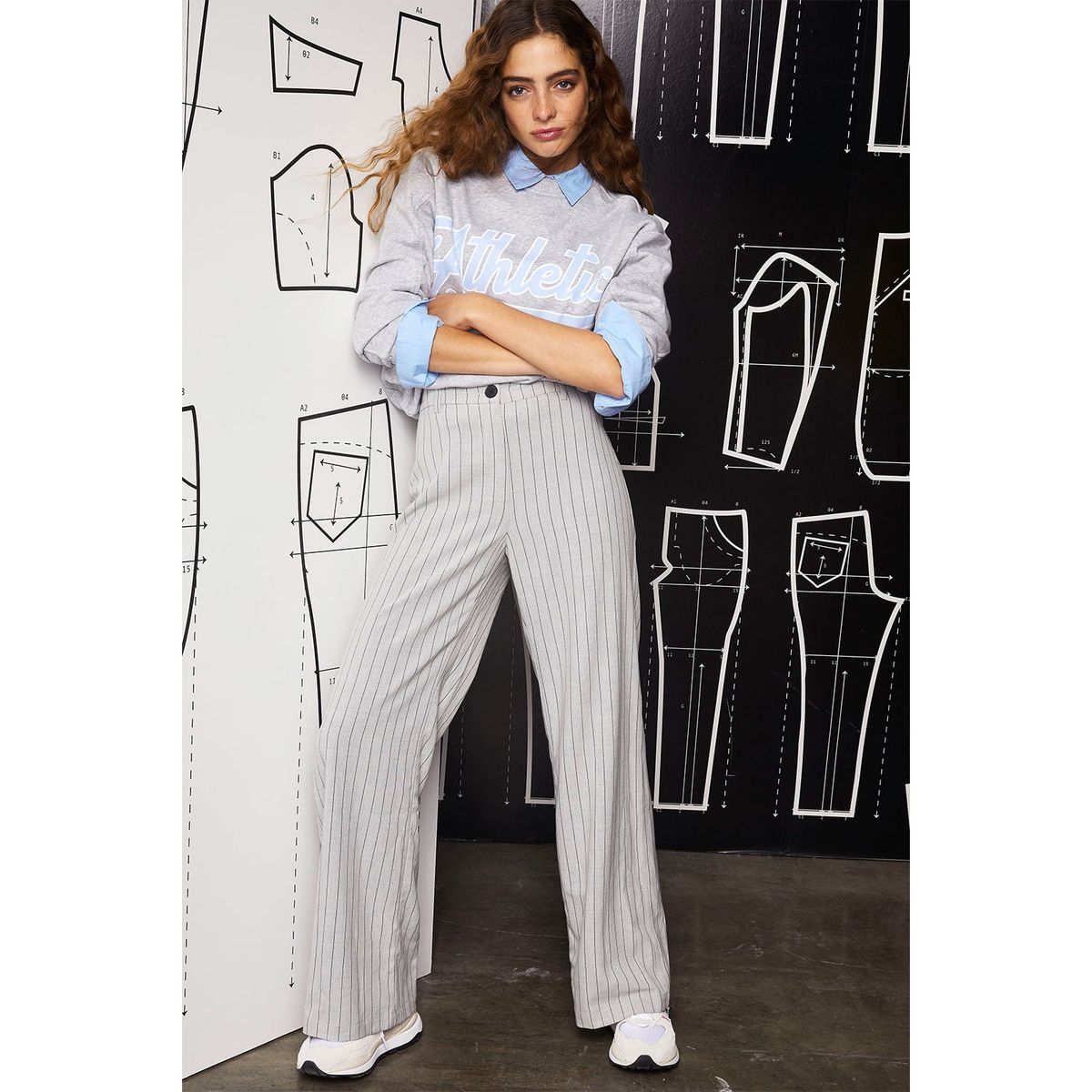 SYBILLA - Sybilla Pantalón Recto Sastrero Tiro Alto Mujer