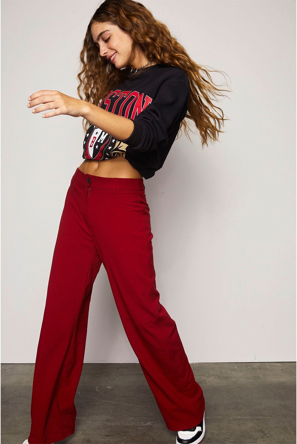 SYBILLA - Sybilla Pantalón Recto Sastrero Tiro Alto Mujer