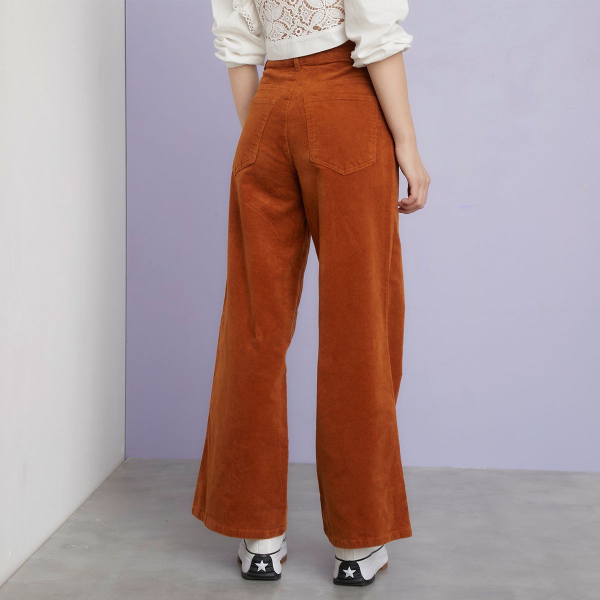 SYBILLA - Pantalón Palazzo Tiro Alto Mujer Sybilla