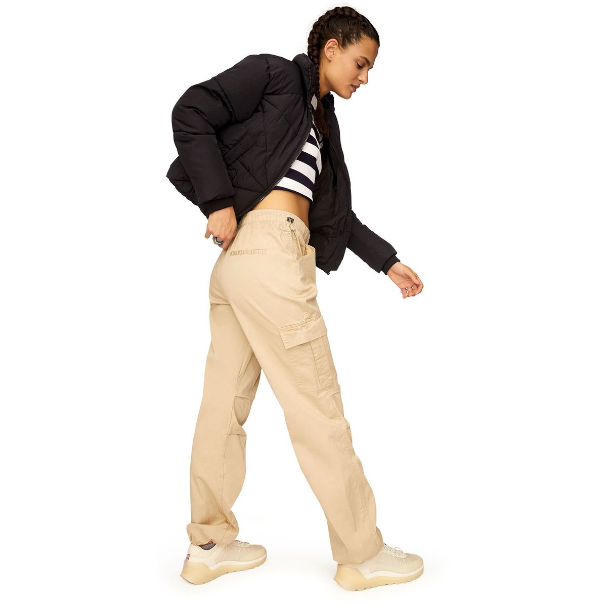 SYBILLA - Pantalón Cargo Tiro Medio Mujer Sybilla