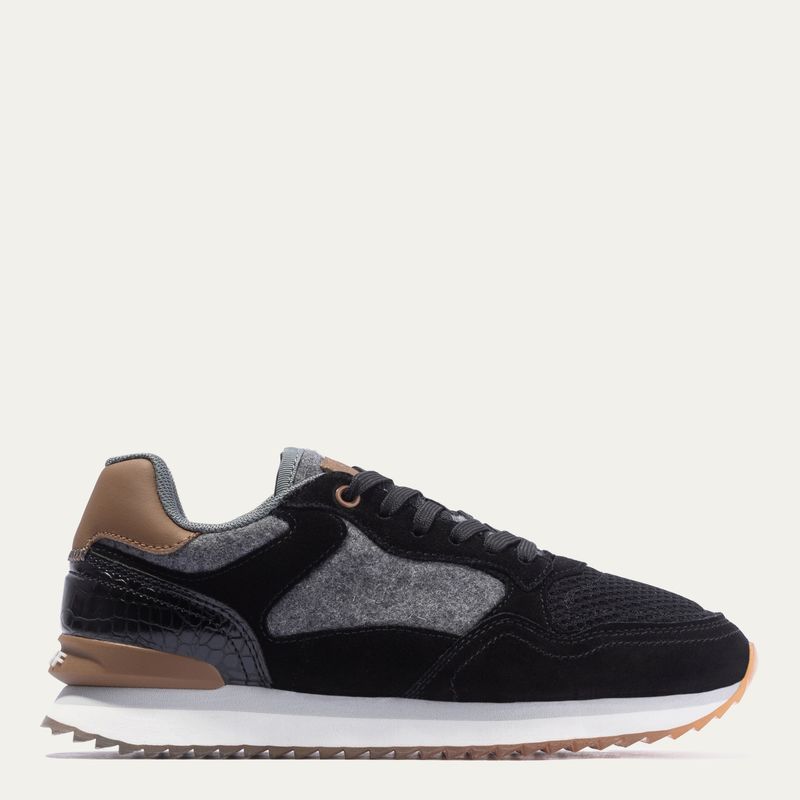 HOFF - London Zapatilla Urbana Mujer Cuero Negro Hoff