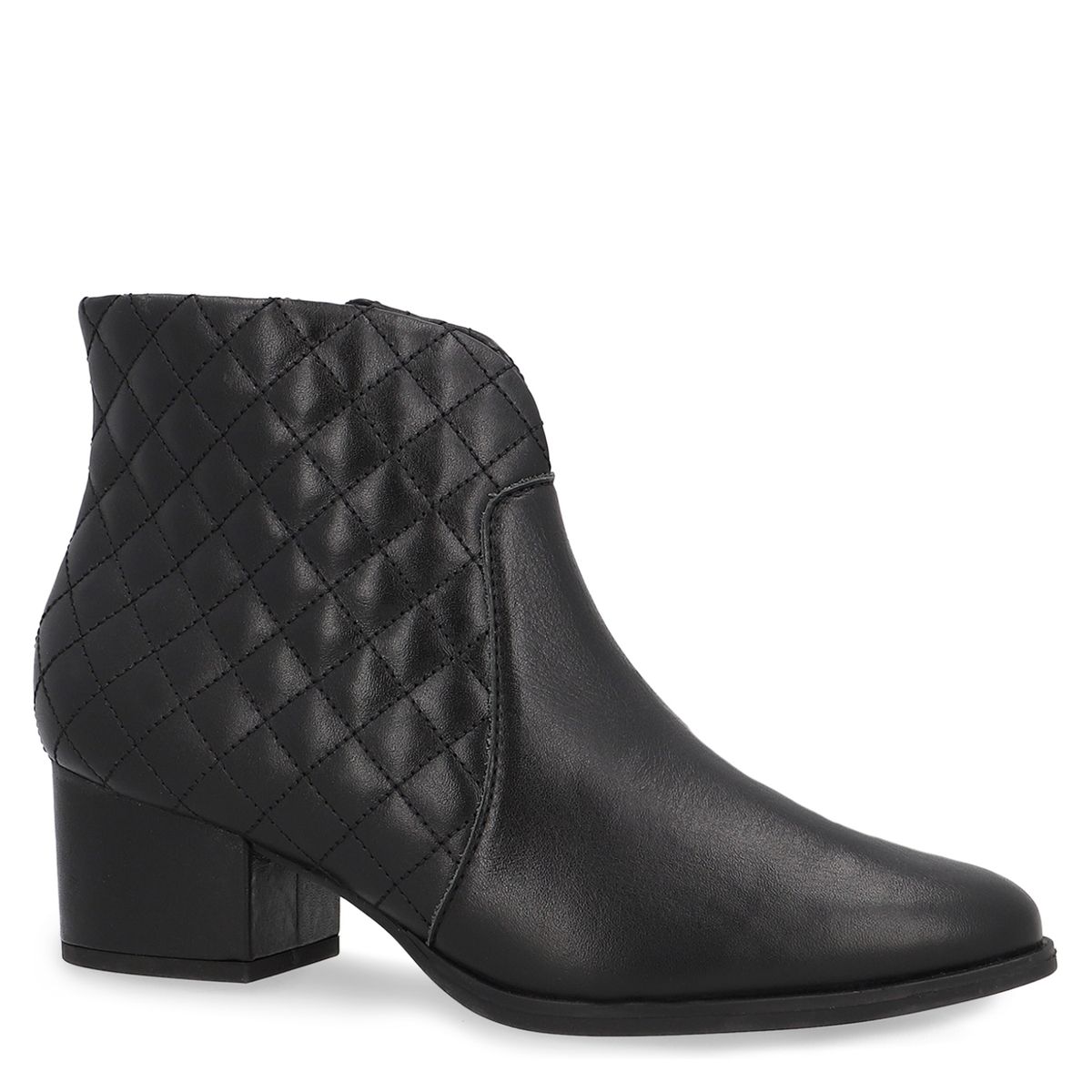 USAFLEX - Botín Mujer Cuero Negro Usaflex