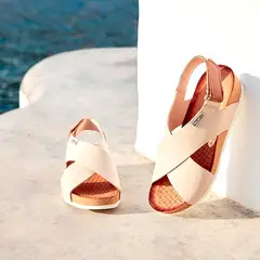 PIKOLINOS - Sandalia Mujer Cuero Beige