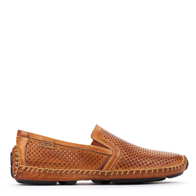 PIKOLINOS - Mocasin Hombre Cuero Café Pikolinos