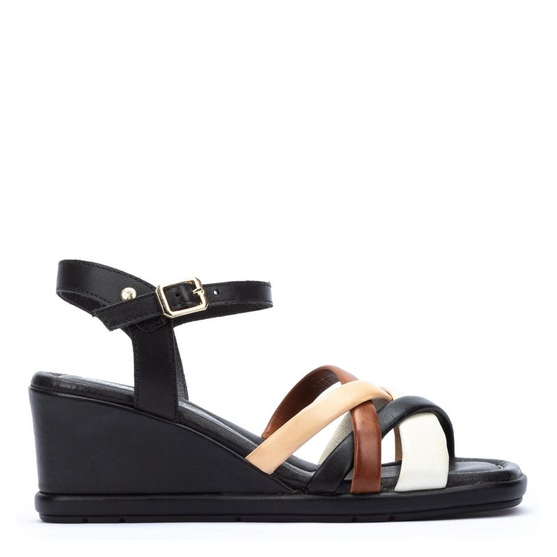 PIKOLINOS - Sandalia Formal Mujer Cuero Negro Pikolinos