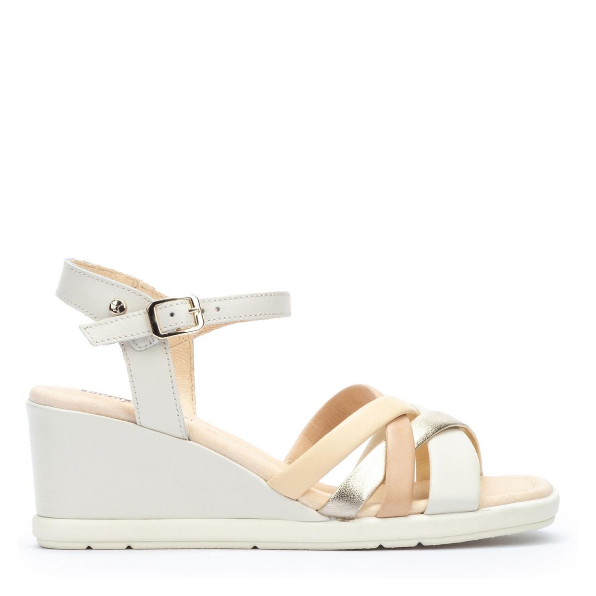 PIKOLINOS - Sandalia Formal Mujer Cuero Blanco Pikolinos