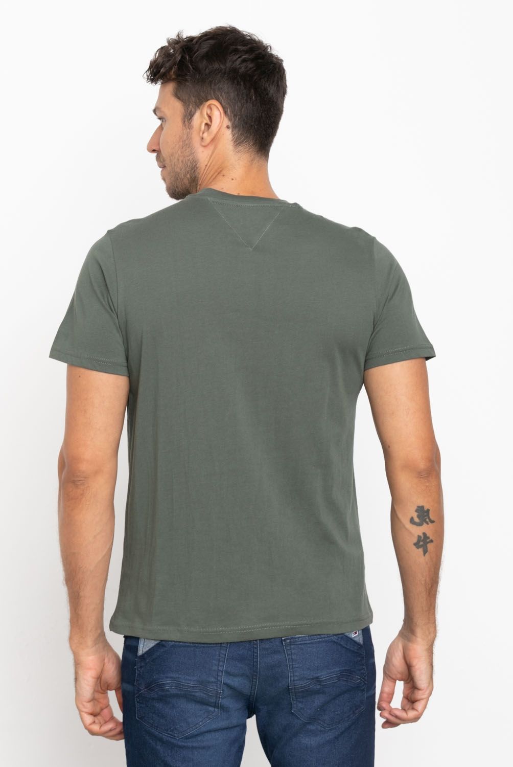 TOMMY JEANS_MC - Polera Manga Corta 100% Algodón Slim Fit Hombre Tommy Jeans
