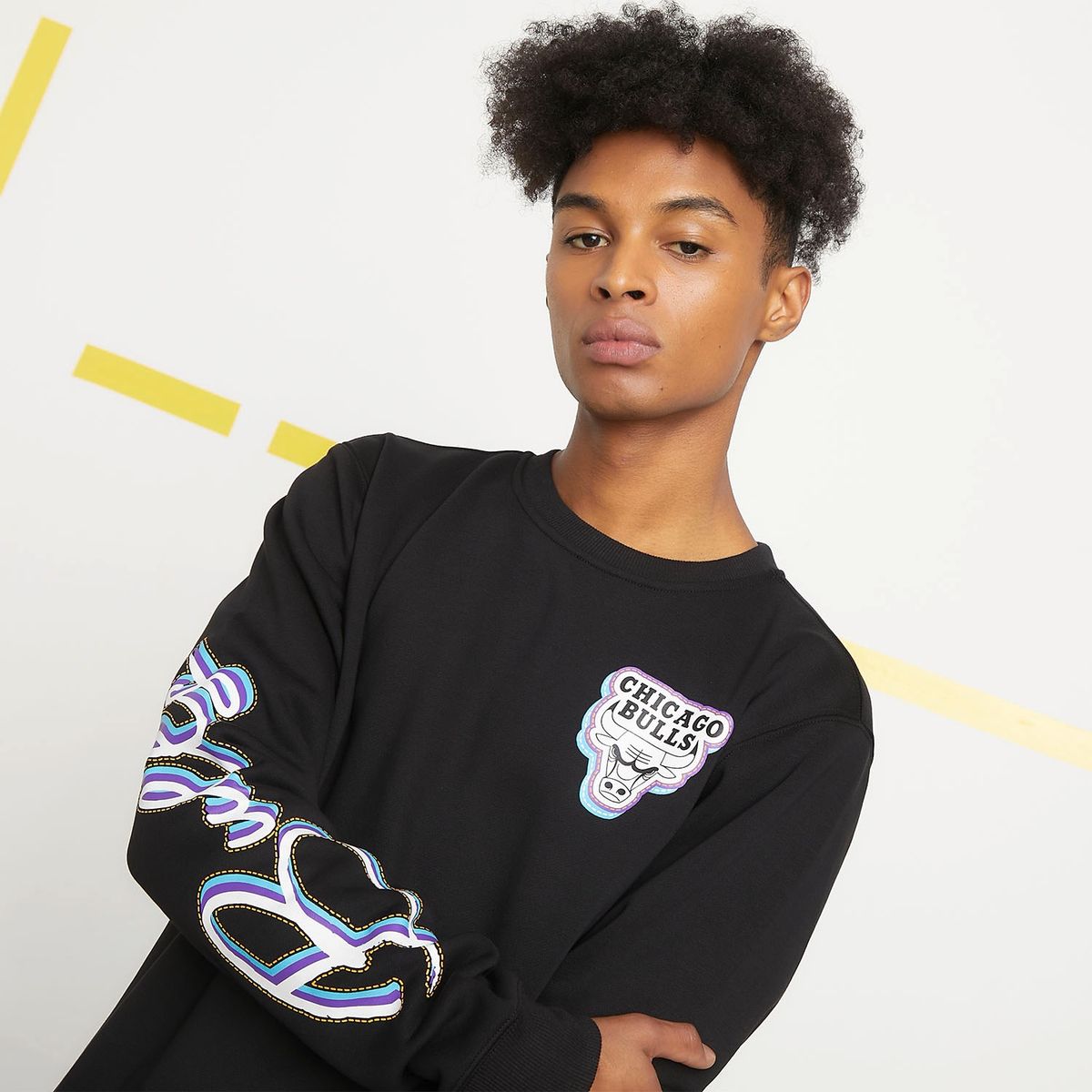 NBA - Polerón Manga Larga Algodón Hombre Nba