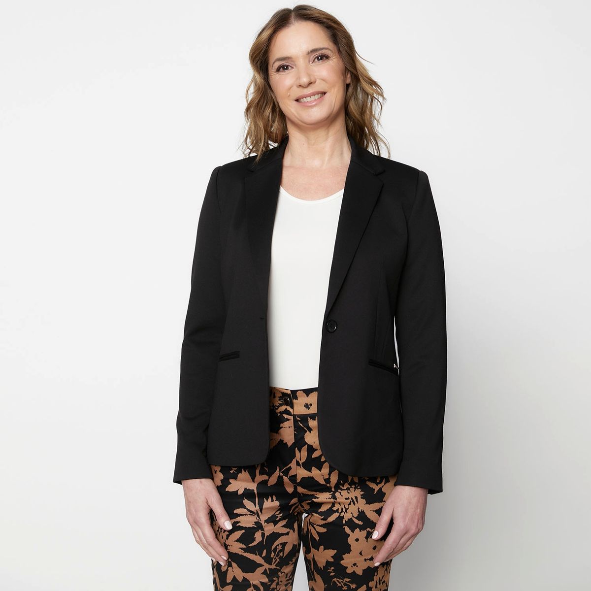 S COCCI - Blazer S.Cocci Mujer Manga Larga Diseño Liso