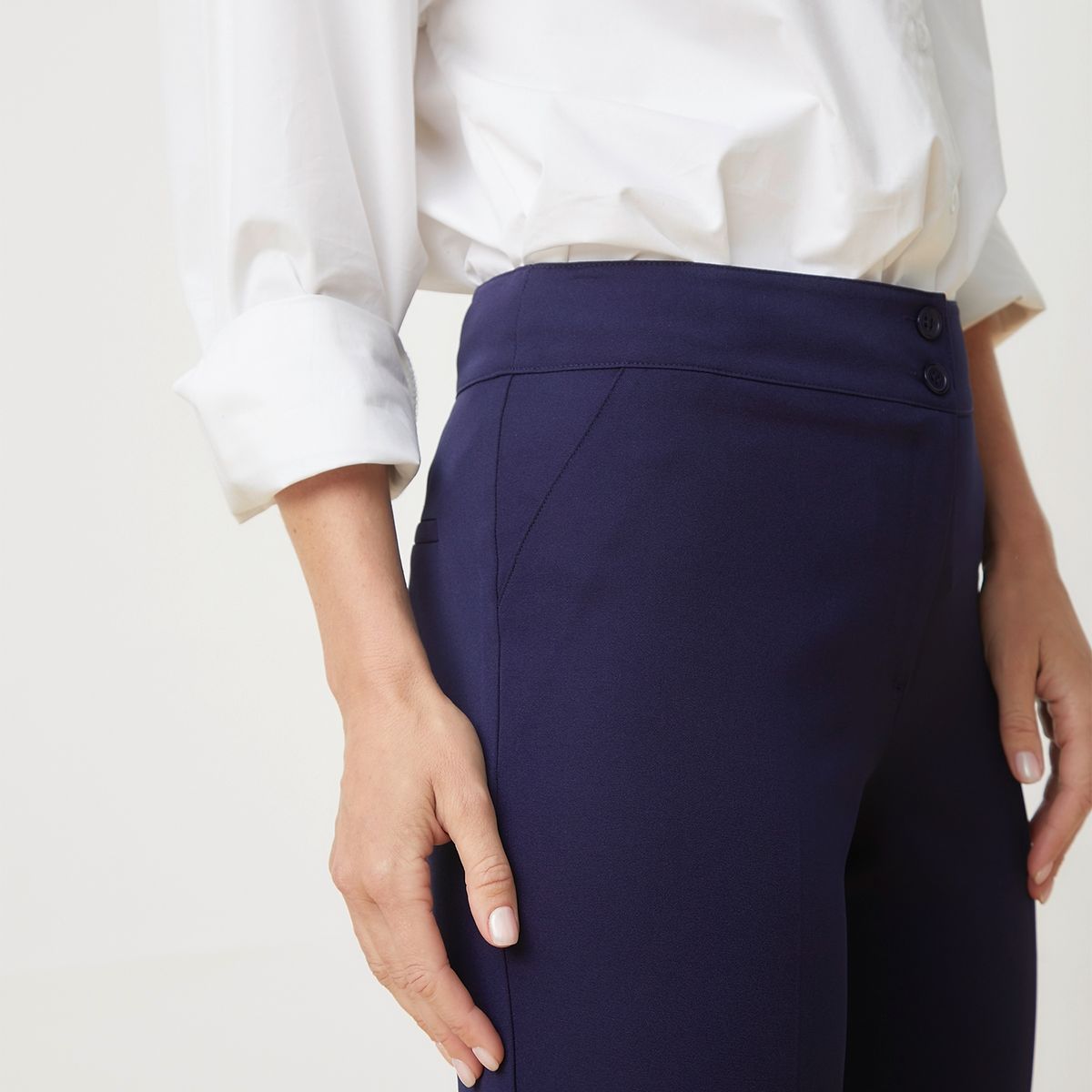 S COCCI - Pantalón Capri Tiro Alto Mujer S.Cocci Slim Fit Casual