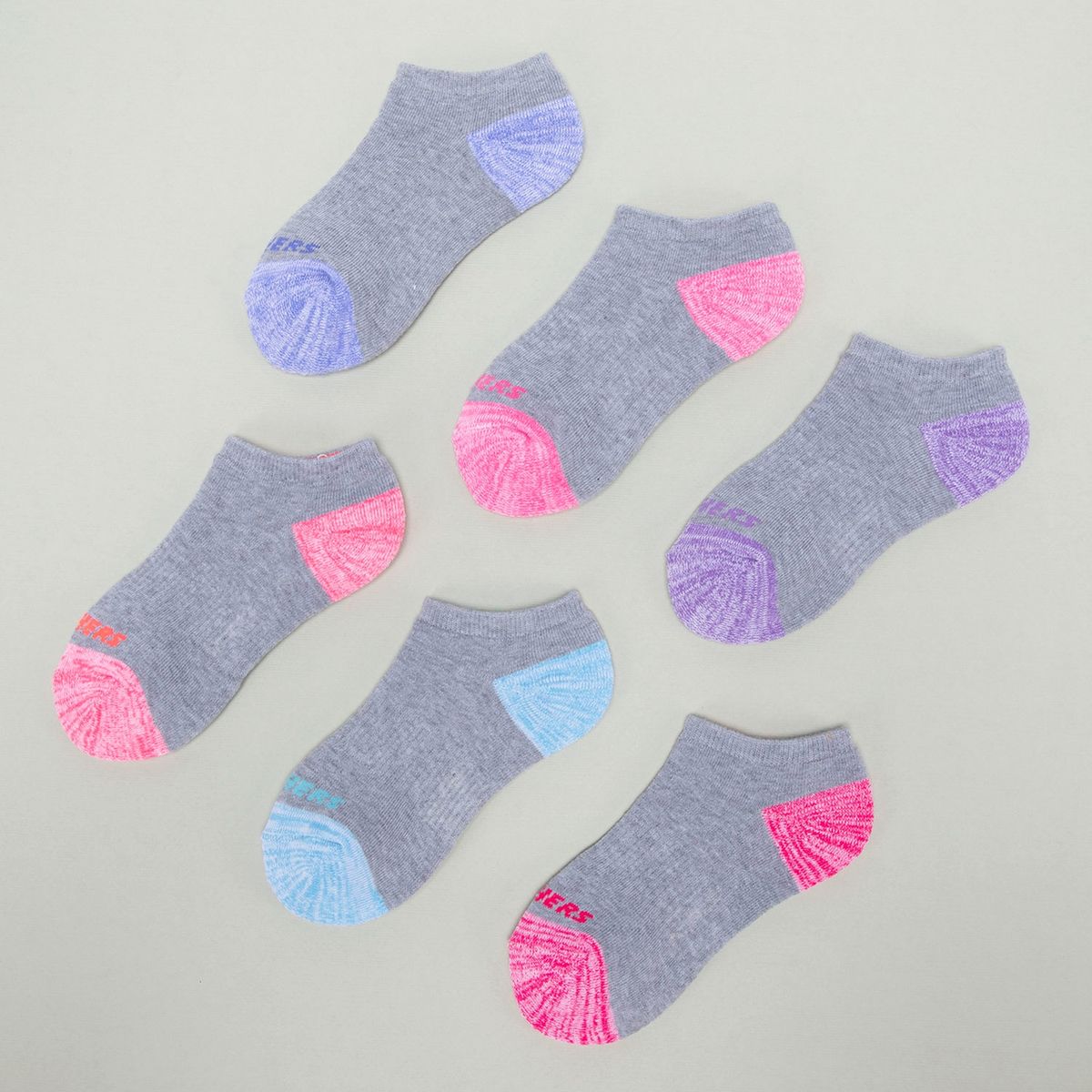 SKECHERS - Pack De 6 Pares De Calcetines Deportivos Niña Skechers