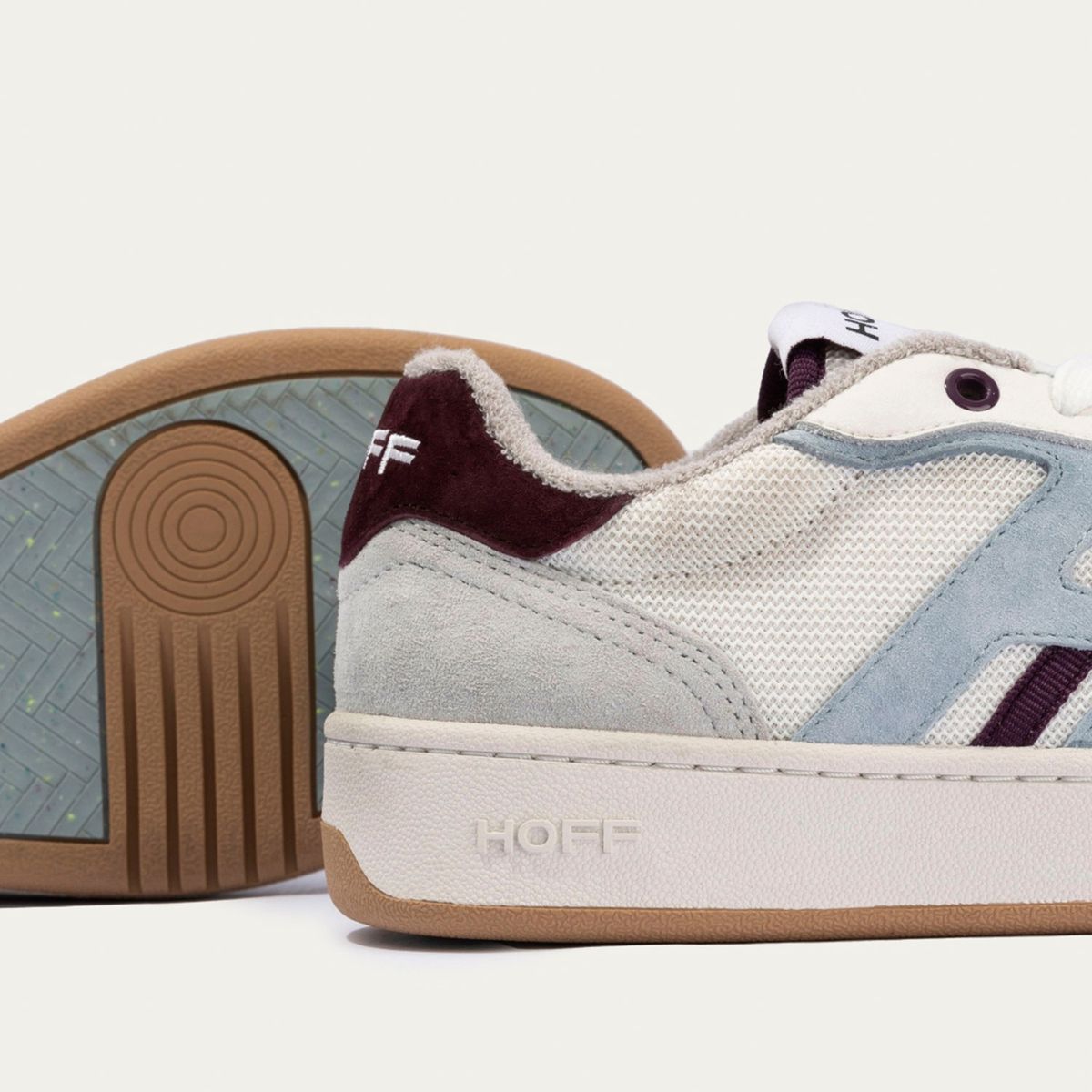 HOFF - Zapatilla Urbana Mujer Cuero Gris Hoff
