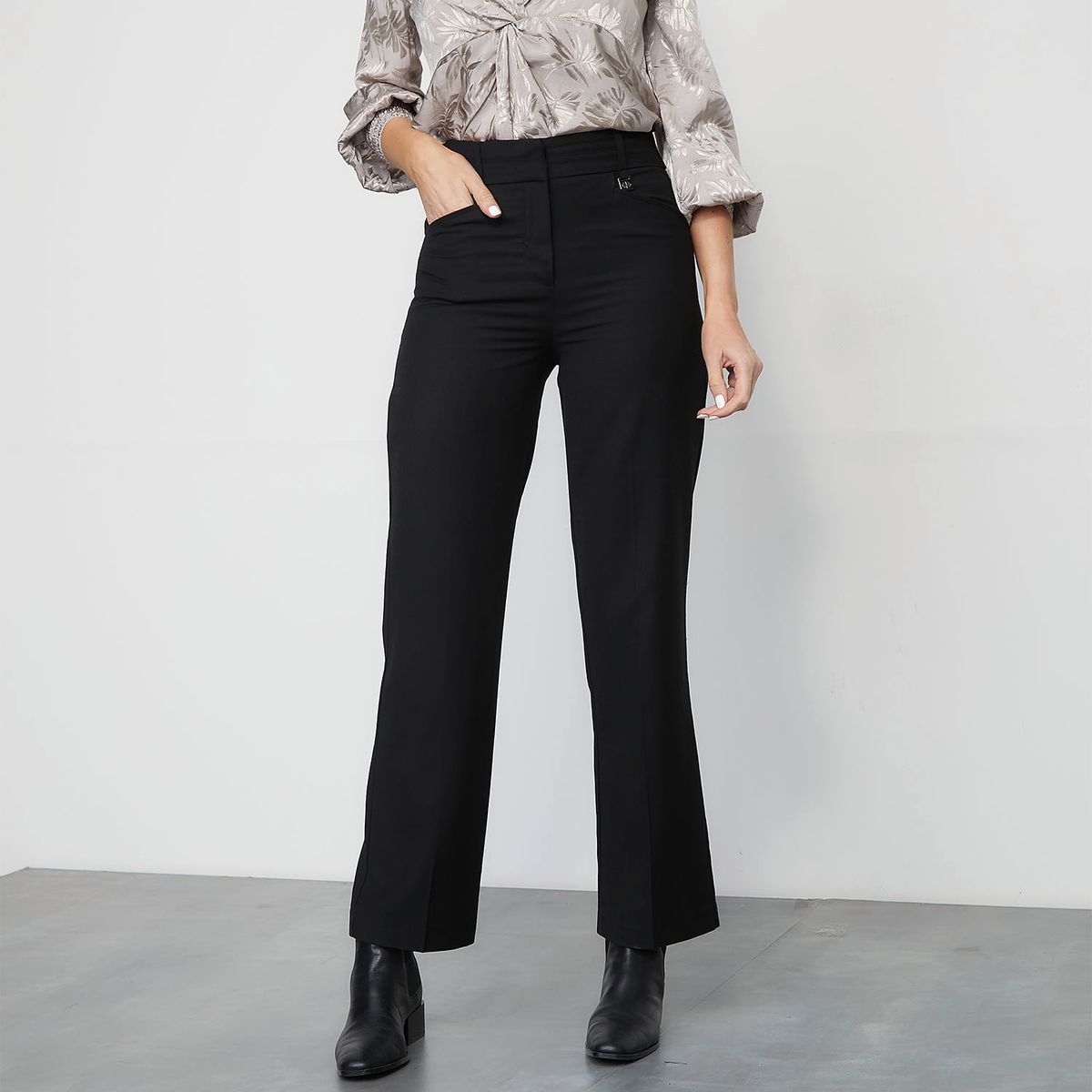 APOLOGY - Pantalón Palazzo Tiro Alto Mujer Cecilia Bolocco Para Apology