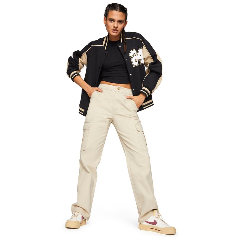 SYBILLA - Sybilla Pantalón Cargo Tiro Alto Mujer
