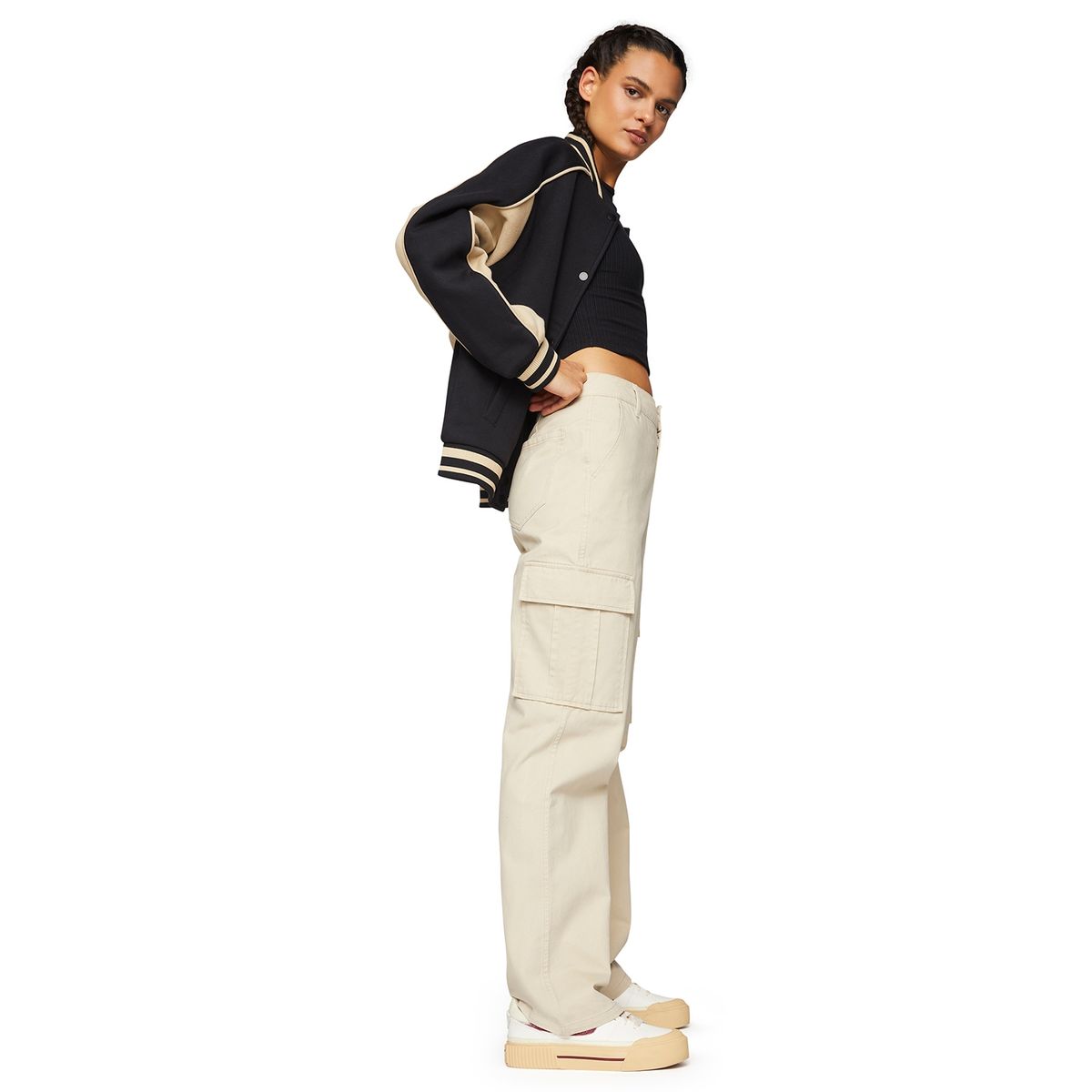SYBILLA - Sybilla Pantalón Cargo Tiro Alto Mujer