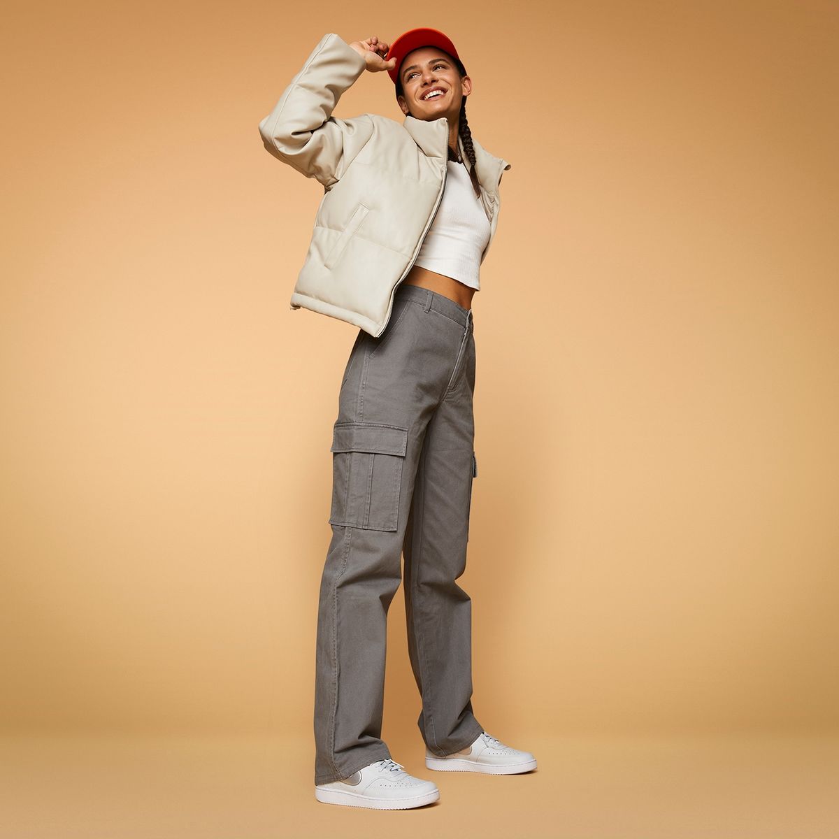 SYBILLA - Sybilla Pantalón Cargo Tiro Alto Mujer