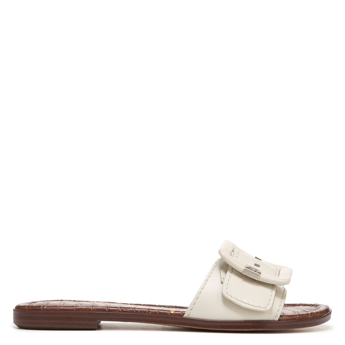 SAM EDELMAN - Sandalia Plana Mujer Cuero Blanco Sam Edelman