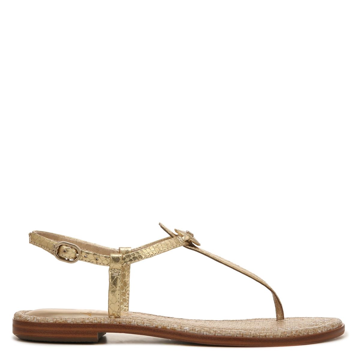 SAM EDELMAN - Sandalia Plana Mujer Dorado Sam Edelman