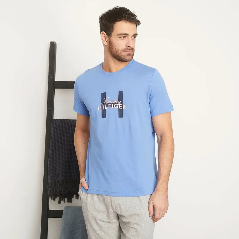 TOMMY HILFIGER - Polera Pijama Manga Corta Hombre Tommy Hilfiger