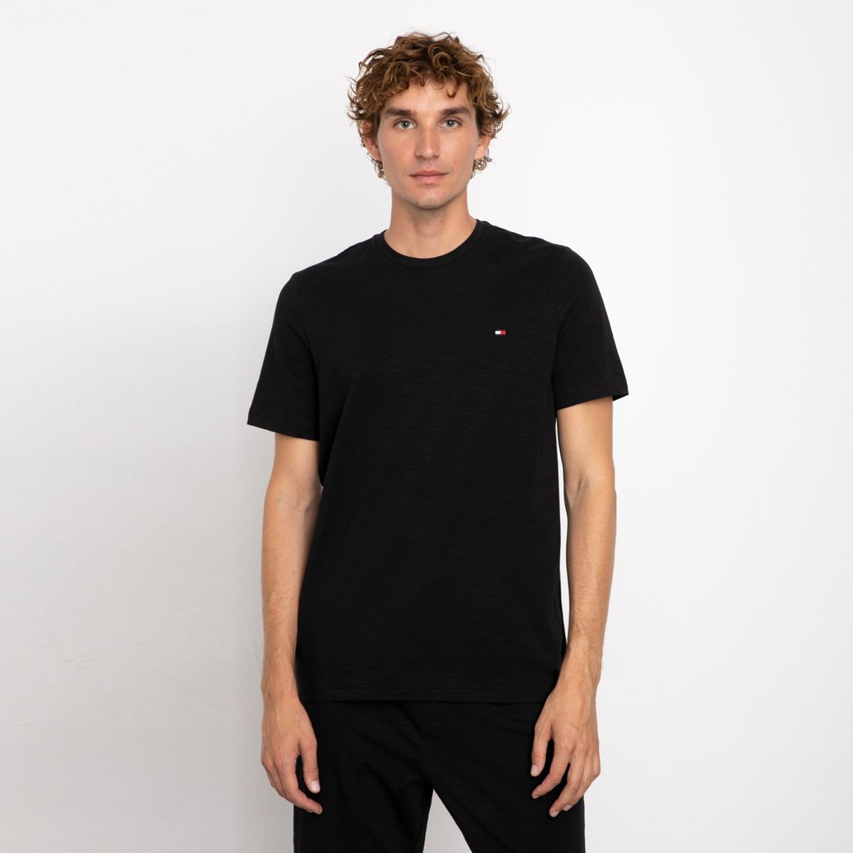 TOMMY HILFIGER - Polera Pijama Hombre Manga Corta Tommy Hilfiger