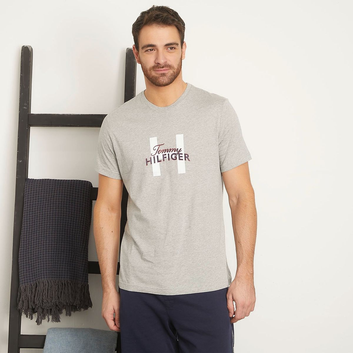 TOMMY HILFIGER - Polera Pijama Manga Corta Hombre Tommy Hilfiger