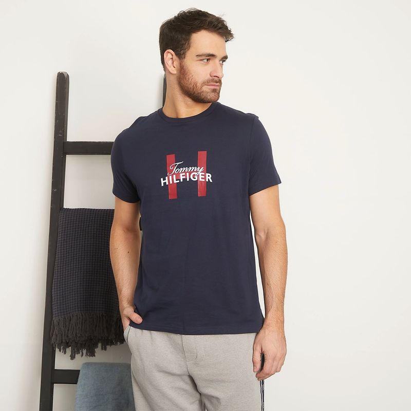 TOMMY HILFIGER - Polera Pijama Manga Corta Hombre Tommy Hilfiger