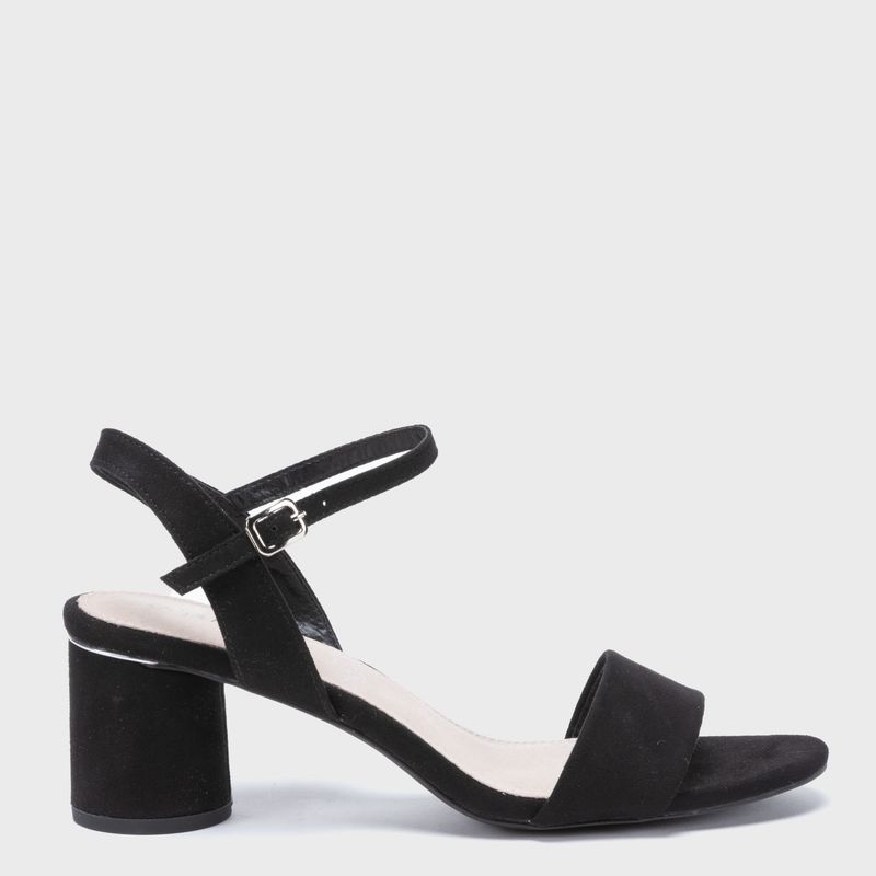 BASEMENT - Sandalia Mujer Negro Basement