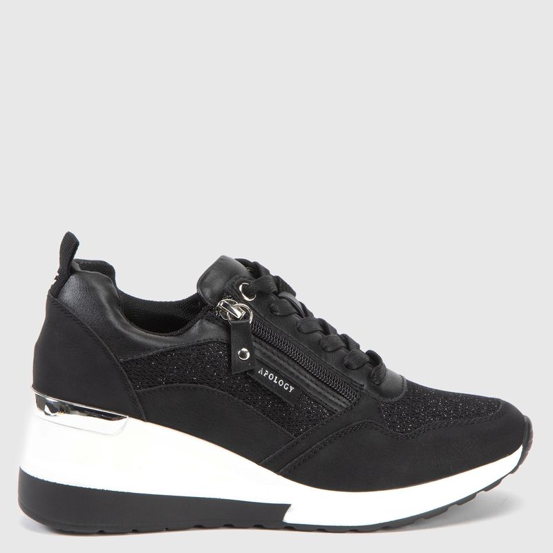APOLOGY - Zapatilla Urbana Mujer Negro Apology
