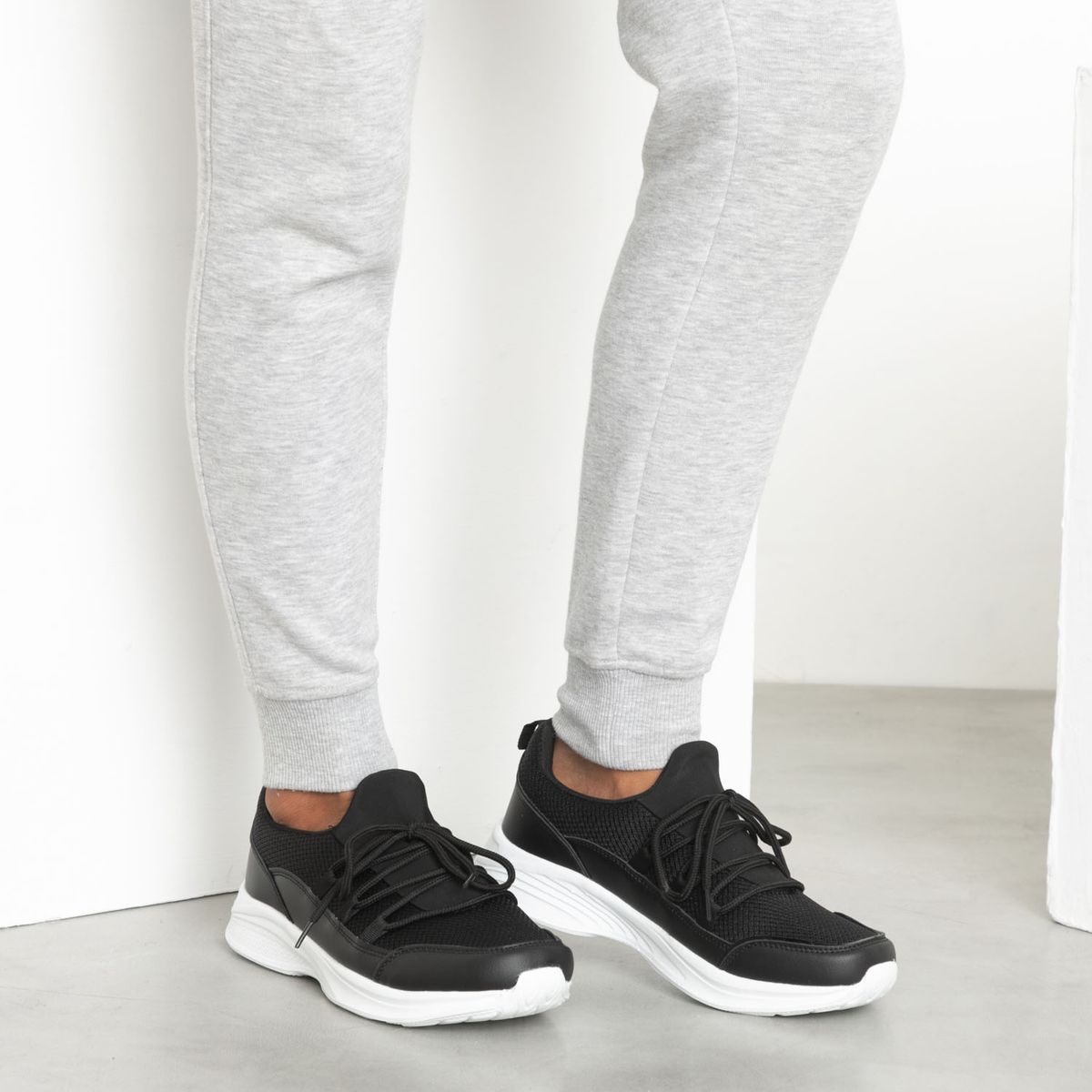 S COCCI - Zapatilla Urbana Mujer Negro Stefano Cocci