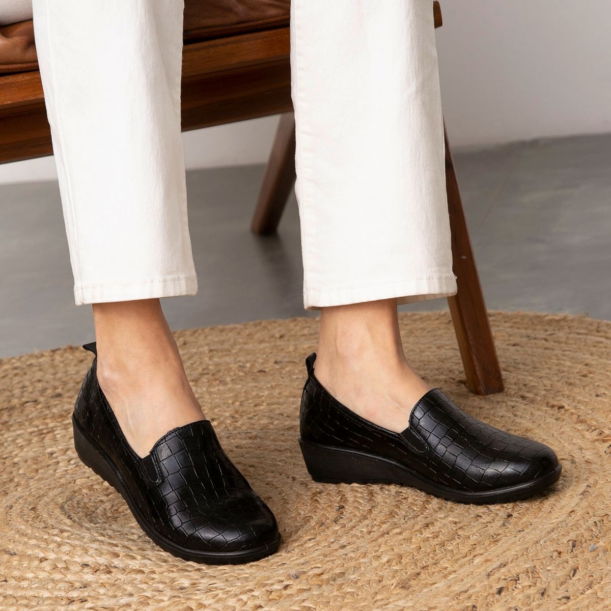 S COCCI - Zapato Casual Mujer Negro Stefano Cocci