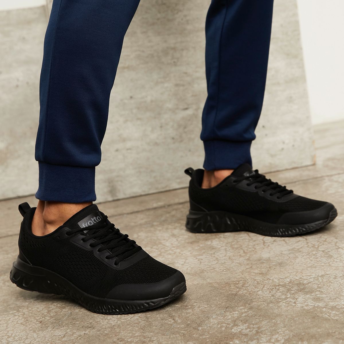 FRATTA - Rollinarew Zapatilla Running Hombre Negro Fratta