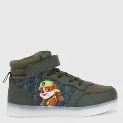 PAW PATROL - Zapatilla Niño Velcro con Luces Verde (26 a 33)