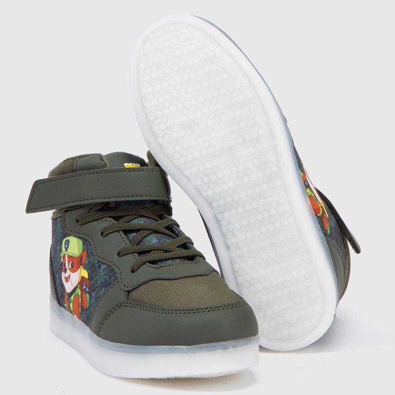 PAW PATROL Zapatilla Niño Velcro con Luces Verde (26 a 33) Paw