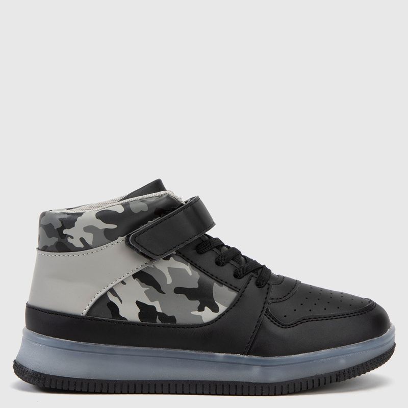YAMP - Sp Fuerza2 Zapatilla con Luces Niño Negro (26 a 36) Yamp