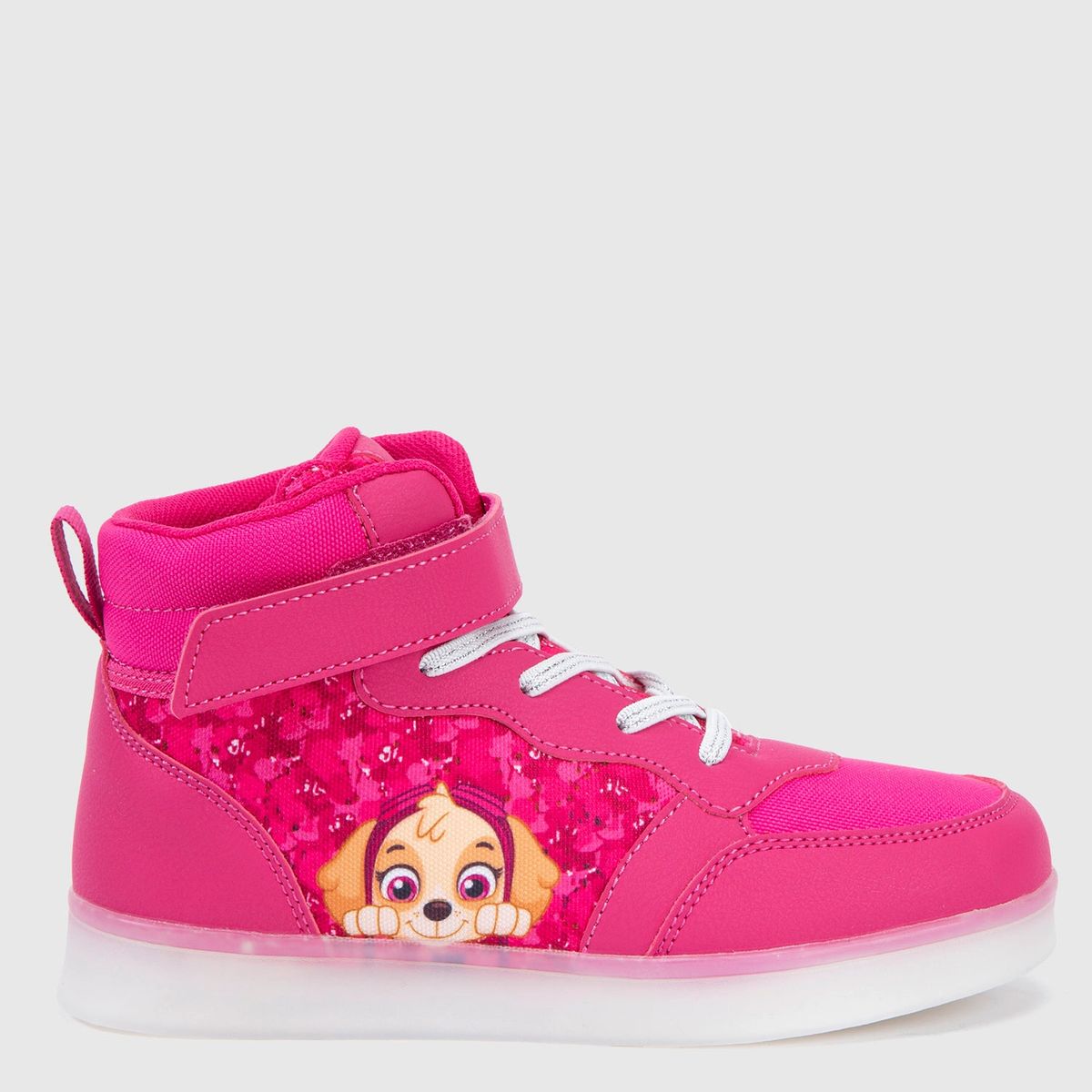PAW PATROL - Zapatilla Niña Velcro con Luces Rosado (26 a 33) Paw Patrol