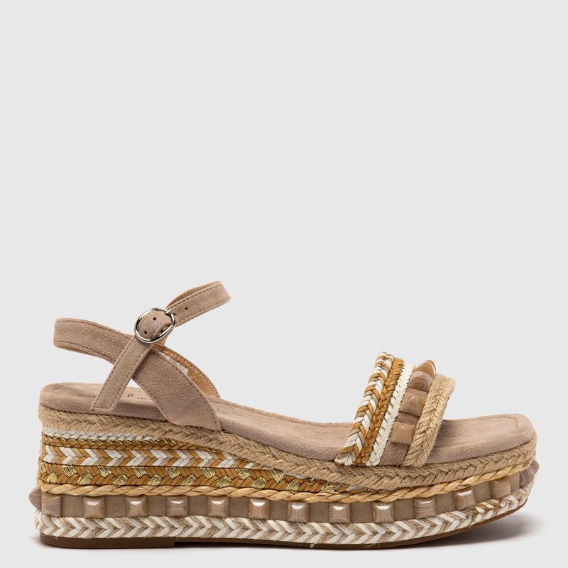 ALMA EN PENA - Sandalia Mujer Cuero Beige Alma En Pena