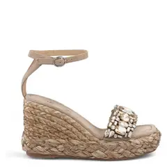 ALMA EN PENA - Sandalia Mujer Cuero Beige