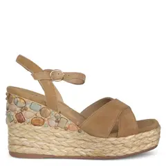 ALMA EN PENA - Sandalia Mujer Cuero Beige