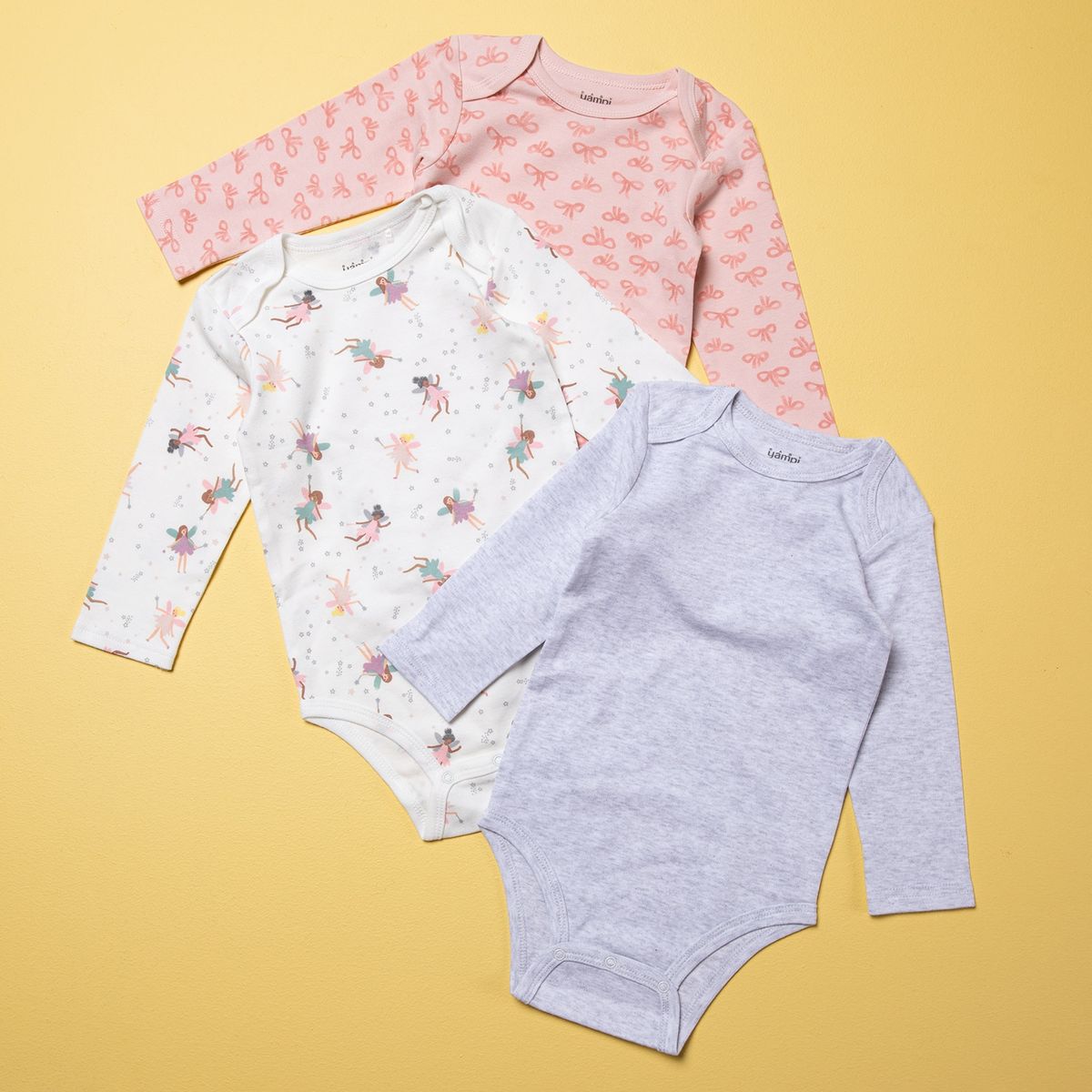 YAMP - Body Pack De 3 Unidades Algodón Bebé Niña Yamp