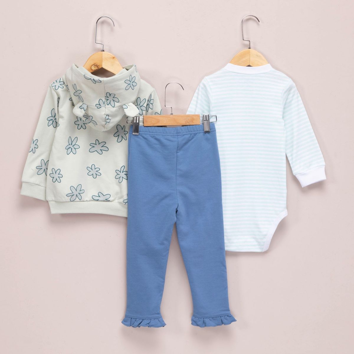 YAMP - Conjunto 3 Piezas Algodón Bebé Niña Yamp